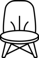 Chair icon on white background vector