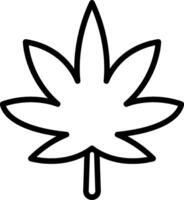 A marijuana leaf icon on a white background vector