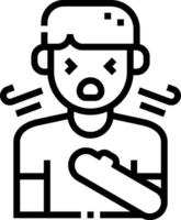 A man with a bandage on his arm vector