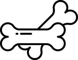 A bone bone icon on a white background vector