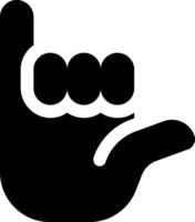 A black and white hand gesture with a finger up vector