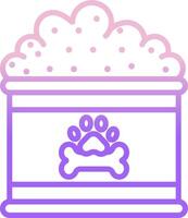 A dog's paw in a box with a paw print vector