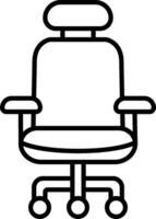 Office chair icon vector