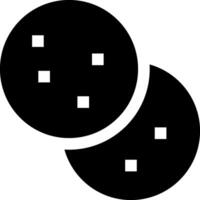 A black and white image of two black and white squares vector