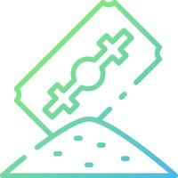 A ticket with a cross on it vector