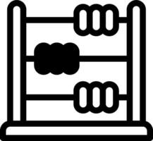 An abacus icon on a white background vector