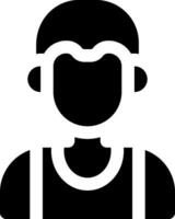 A man with a hat and a beard icon vector
