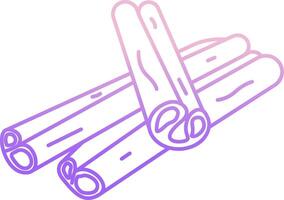 Cinnamon sticks on a white background vector