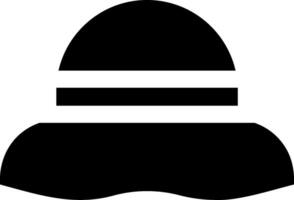 A black hat with a white stripe vector