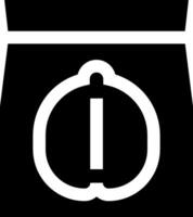 A black and white icon of a black and white belt buckle vector