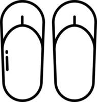 Two slippers on a white background vector
