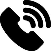 Phone icon with a phone receiver and a phone icon vector
