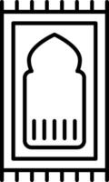 A black and white image of a mosque vector