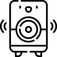 A camera icon with a microphone on top vector