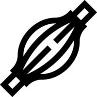 A black and white image of a symbol vector