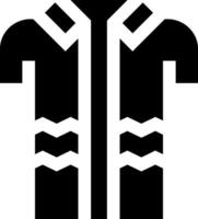 A black and white image of a shirt vector