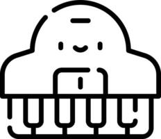 A black and white image of a keyboard vector