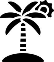 Palm tree icon vector