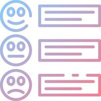 Four different emoticions with different emotions vector