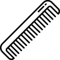 A comb is shown on a white background vector