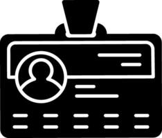 A black and white image of a credit card vector
