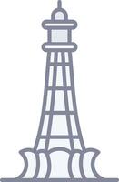A lighthouse icon on a white background vector