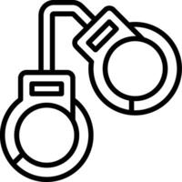 Handcuffs icon illustration vector