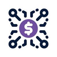currency icon. dual tone icon for your website, mobile, presentation, and logo design. vector