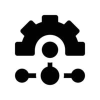 process icon. glyph icon for your website, mobile, presentation, and logo design. vector