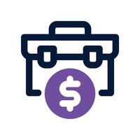 business icon. dual tone icon for your website, mobile, presentation, and logo design. vector