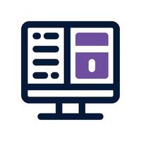 dashboard icon. dual tone icon for your website, mobile, presentation, and logo design. vector