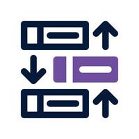 priority icon. dual tone icon for your website, mobile, presentation, and logo design. vector