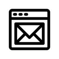 email icon. line icon for your website, mobile, presentation, and logo design. vector