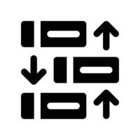 priority icon. glyph icon for your website, mobile, presentation, and logo design. vector
