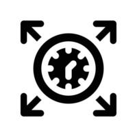 time management icon. glyph icon for your website, mobile, presentation, and logo design. vector