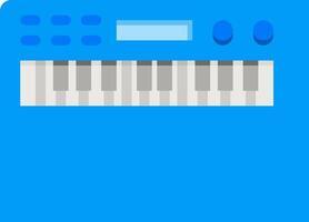 A blue keyboard with a keyboard on it vector