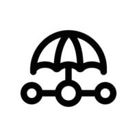 risk management icon. line icon for your website, mobile, presentation, and logo design. vector