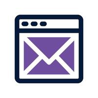 email icon. dual tone icon for your website, mobile, presentation, and logo design. vector