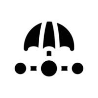 risk management icon. glyph icon for your website, mobile, presentation, and logo design. vector