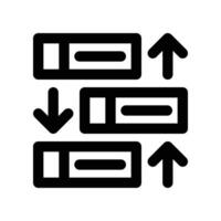 priority icon. line icon for your website, mobile, presentation, and logo design. vector