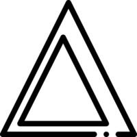 A triangle with a line through it vector