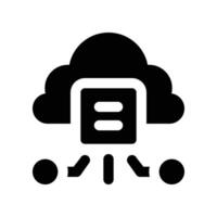 web hosting icon. glyph icon for your website, mobile, presentation, and logo design. vector