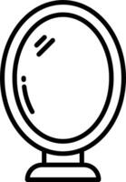 A black and white drawing of a crystal ball vector