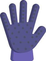 A glove with purple dots on it vector