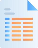 A file icon with a blue and orange rectangle vector