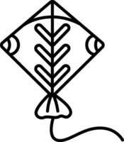 A kite with a fish on it vector