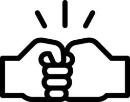 A black and white image of two hands holding each other vector