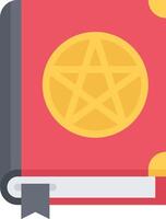 A book with a pentagram on it vector