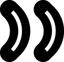 Two black and white speech bubbles with a single word vector