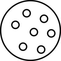 A circle with dots on it vector